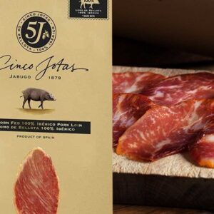 Premium dry-aged beef steak from Cinco Jotas, known for its quality and rich flavor.